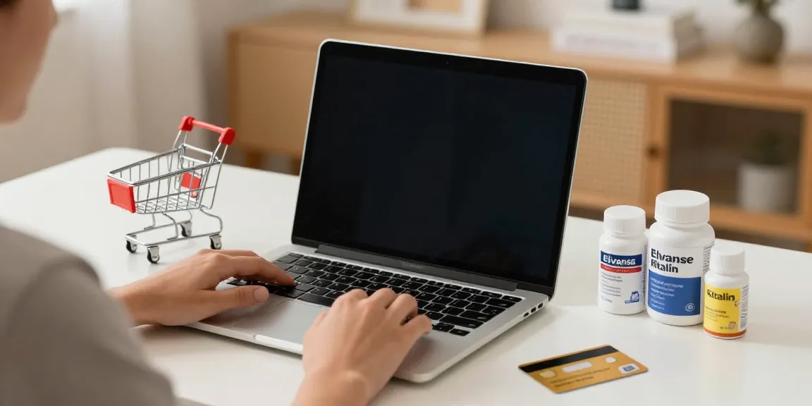 "Buy Elvanse online at our e-commerce platform for ADHD medications, showcasing various products and shopping experience."