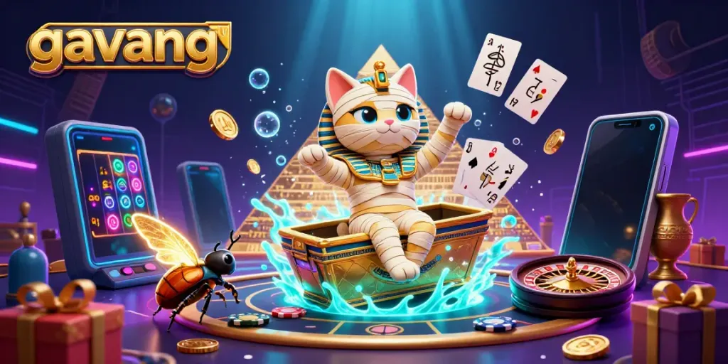 Experience the excitement of gambling with Gavang TV and vibrant 3D casino elements in stunning detail.