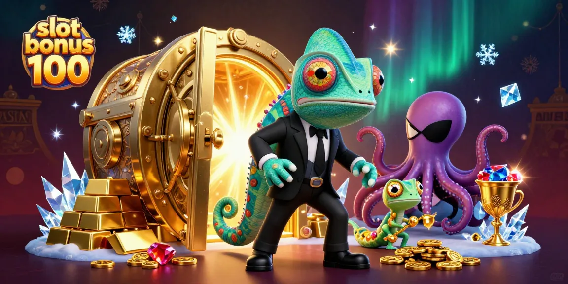Unleash your potential with the slot bonus 100 in an ultra-detailed casino illustration, showcasing excitement and opportunity!