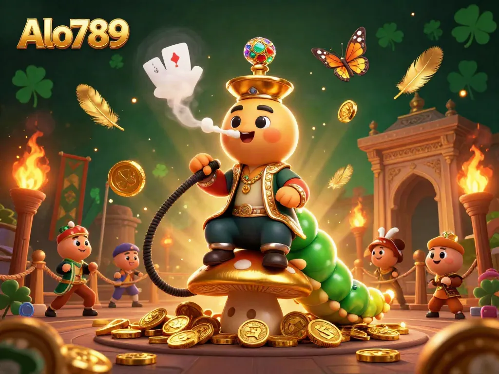 Alo789 showcases a vibrant 3D gaming scene highlighting exotic characters and dynamic gambling elements.