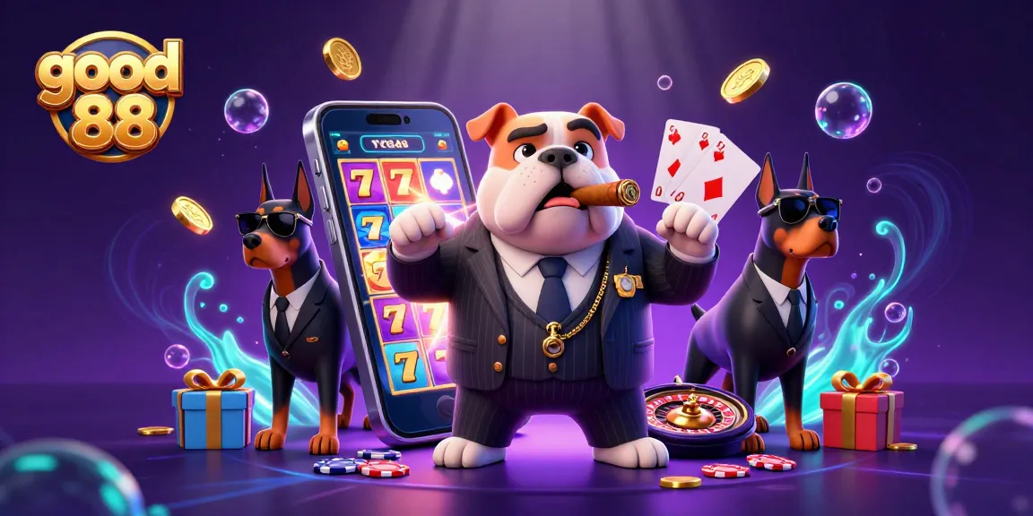 Experience the thrill of good 88 with a mafia boss bulldog and dynamic casino game elements.