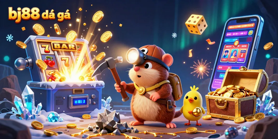 Engage in bj88 đá gà action as a treasure hunter mole and a canary uncover hidden gems with vibrant casino elements
