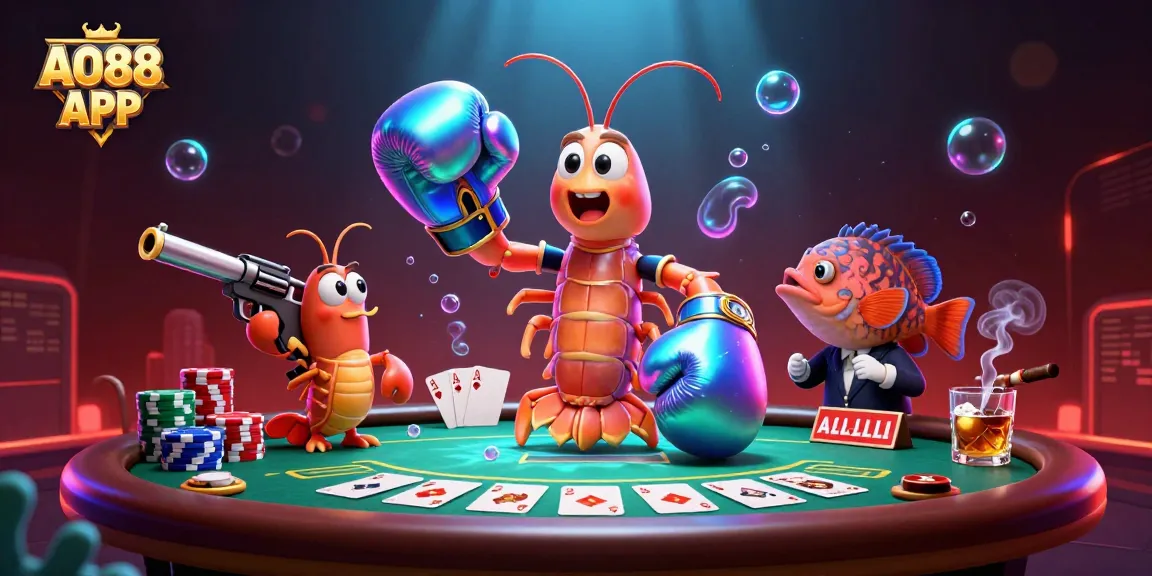 Experience the thrill of winning with AO88 APP, where poker meets vibrant gameplay and dynamic characters.
