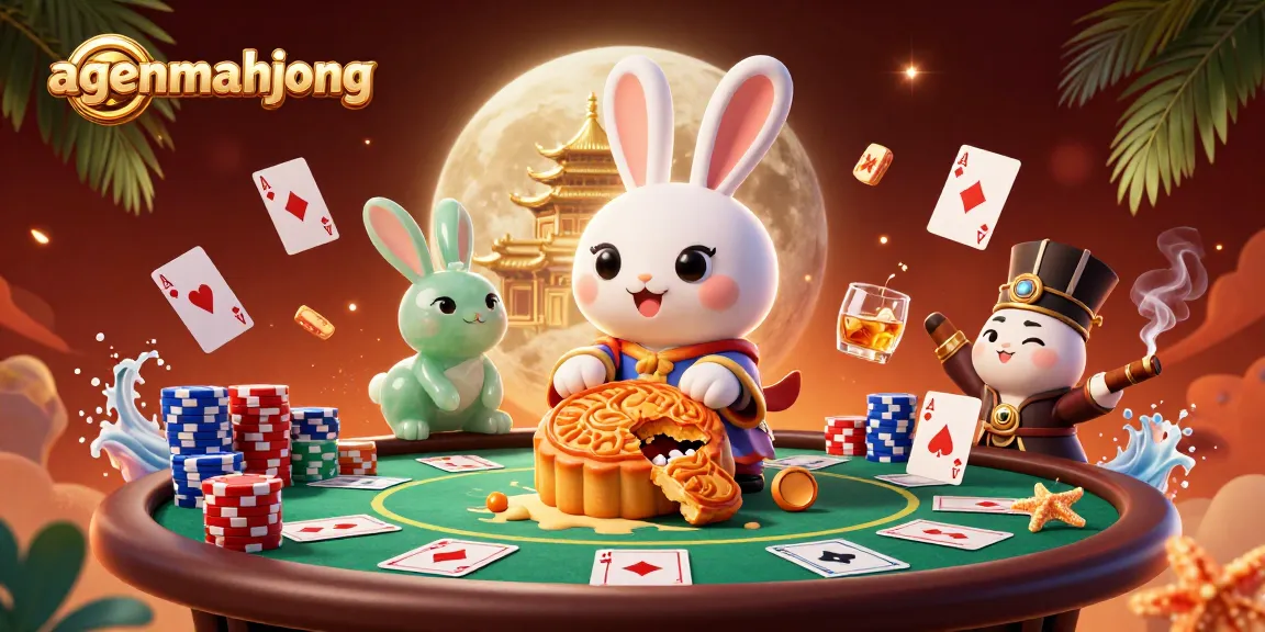 Agenmahjong offers an immersive experience with vibrant characters and poker chips in a stunning 3D scene.