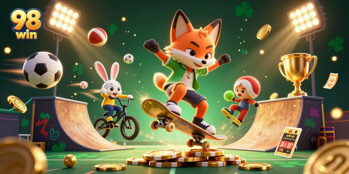 Experience thrilling gameplay at 98 win with dynamic sports action and casino elements.